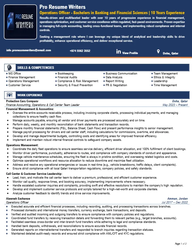 Modern Professional Resume