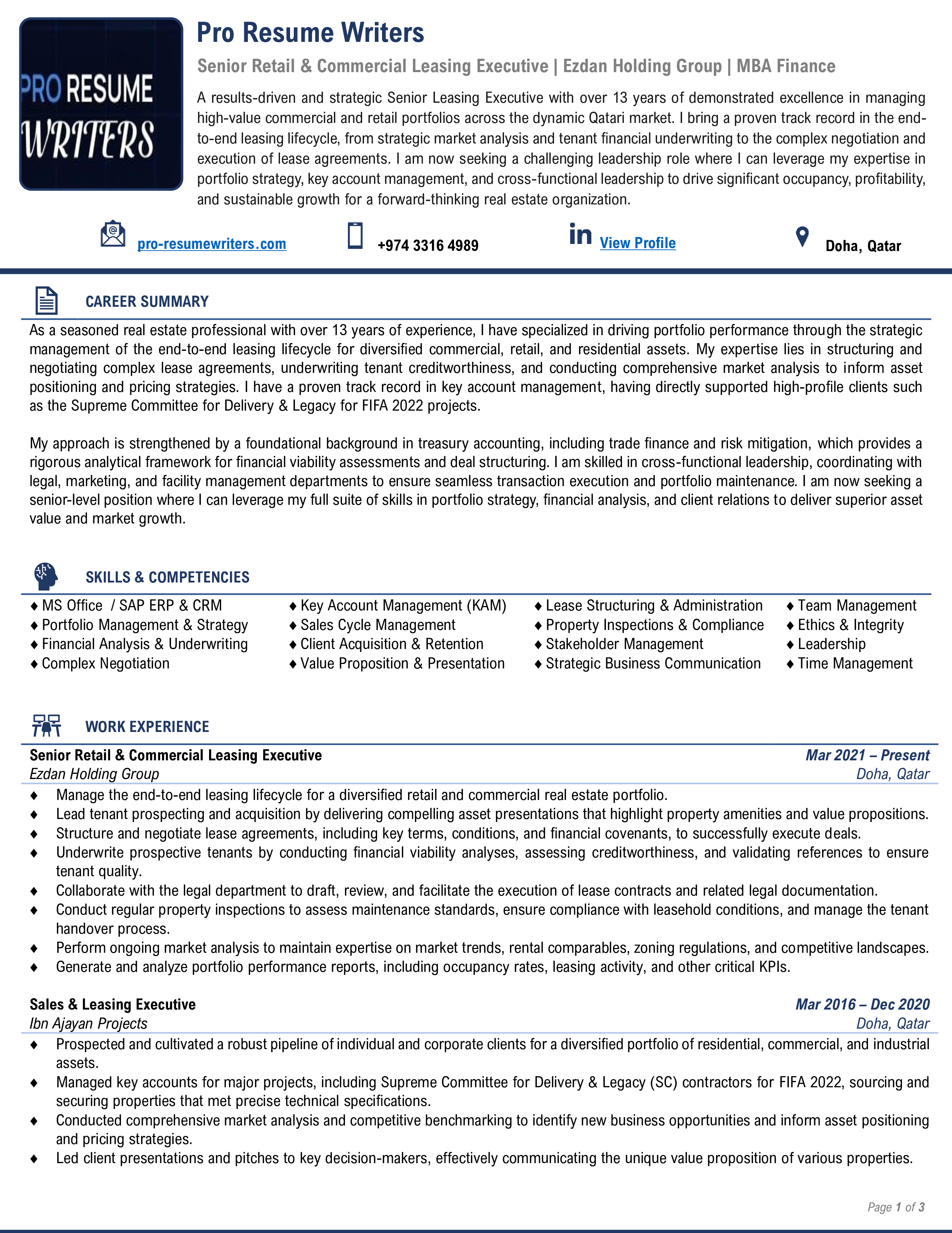 Simple Professional Resume