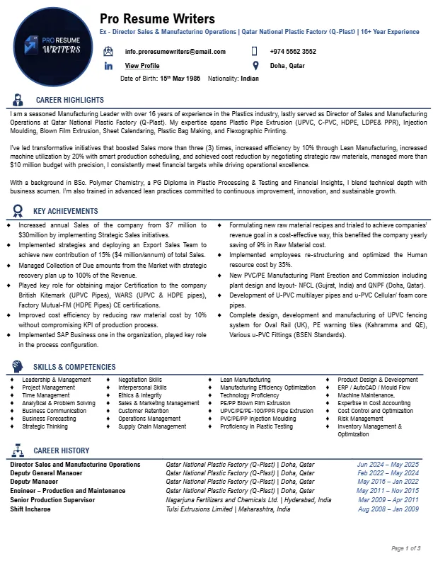 Simple Professional Resume